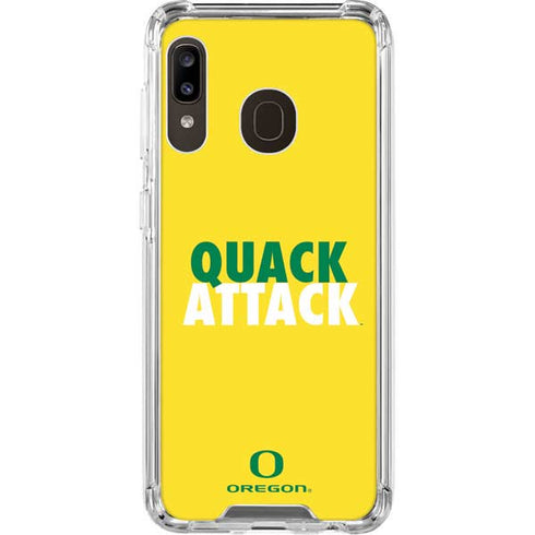 University of Oregon Quack Attack Galaxy A30 Clear Case