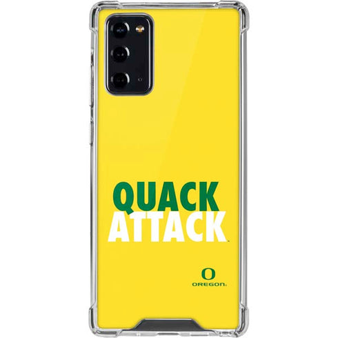 University of Oregon Quack Attack Galaxy Note20 5G Clear Case