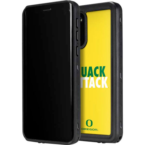 University of Oregon Quack Attack Galaxy S20 Plus Waterproof Case
