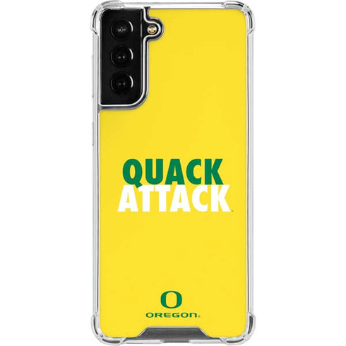 University of Oregon Quack Attack Galaxy S21 FE Clear Case