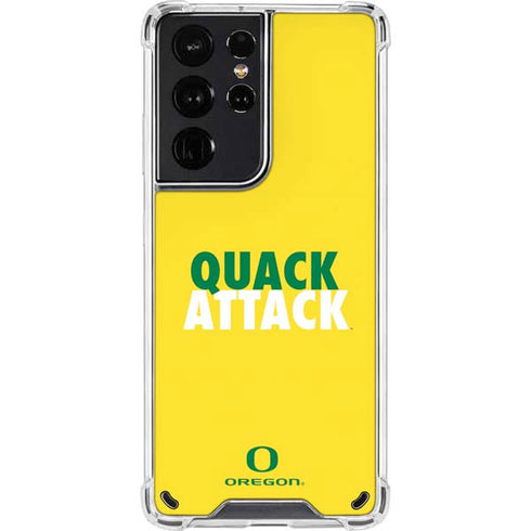 University of Oregon Quack Attack Galaxy S21 Ultra 5G Clear Case