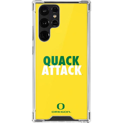University of Oregon Quack Attack Galaxy S22 Ultra Clear Case