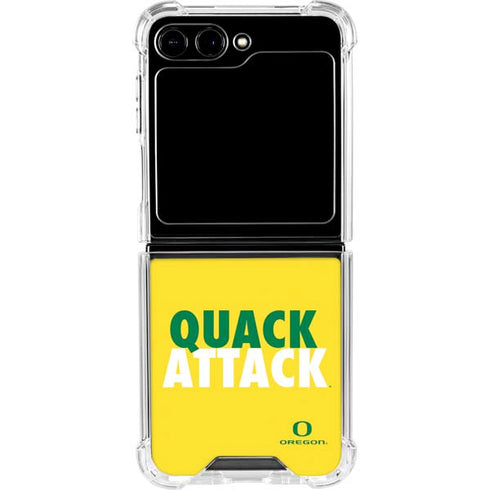 University of Oregon Quack Attack Galaxy Z Flip5 5G Clear Case