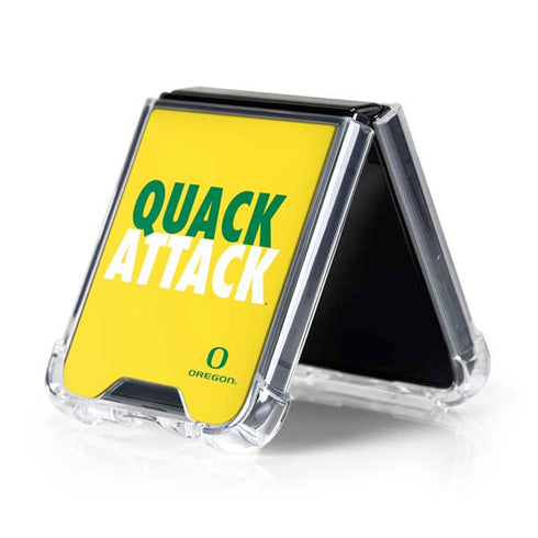 University of Oregon Quack Attack Galaxy Z Flip5 5G Clear Case