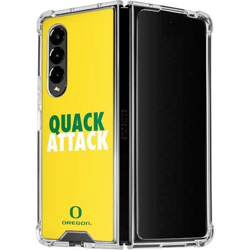 University of Oregon Quack Attack Galaxy Z Fold4 5G Clear Case