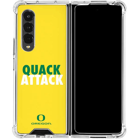 University of Oregon Quack Attack Galaxy Z Fold4 5G Clear Case