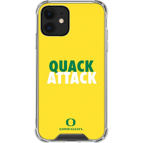 University of Oregon Quack Attack iPhone 12 Clear Case