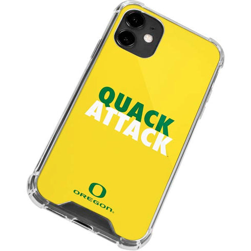 University of Oregon Quack Attack iPhone 12 Clear Case
