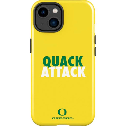 University of Oregon Quack Attack iPhone 14 Plus Impact Case