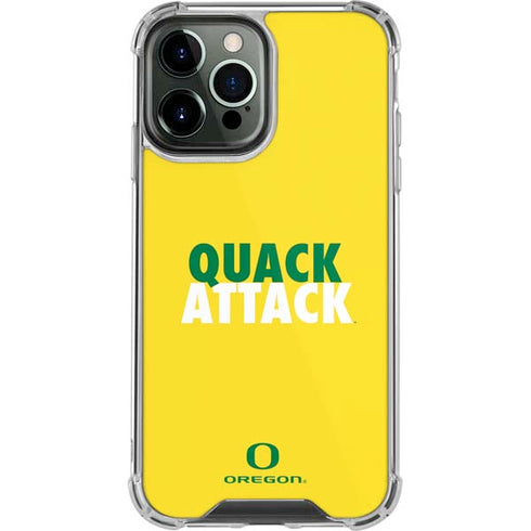 University of Oregon Quack Attack iPhone 15 Pro Max Clear Case