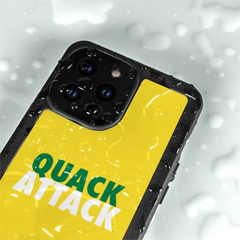 University of Oregon Quack Attack iPhone 14 Pro Max Waterproof Case