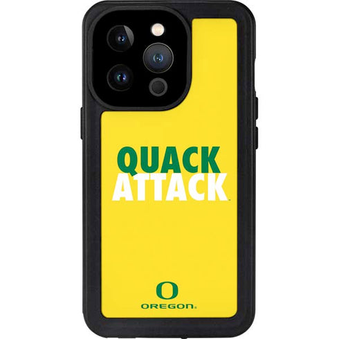 University of Oregon Quack Attack iPhone 14 Pro Waterproof Case