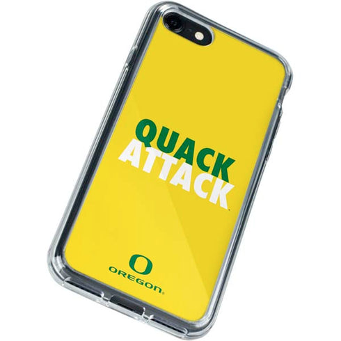 University of Oregon Quack Attack iPhone SE (2nd & 3rd Gen) Clear Case