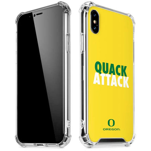 University of Oregon Quack Attack iPhone XS Max Clear Case