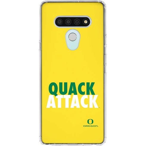 University of Oregon Quack Attack LG Stylo 6 Clear Case