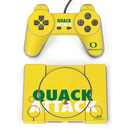 University of Oregon Quack Attack PlayStation Classic Bundle Skin