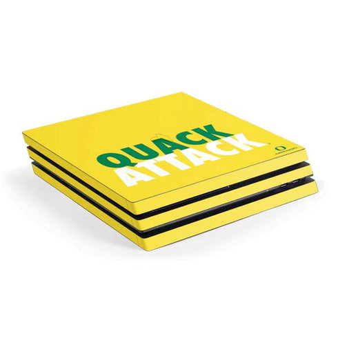 University of Oregon Quack Attack PS4 Pro Console Skin