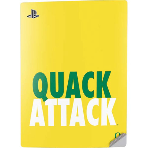 University of Oregon Quack Attack PS5 Digital Edition Console Skin