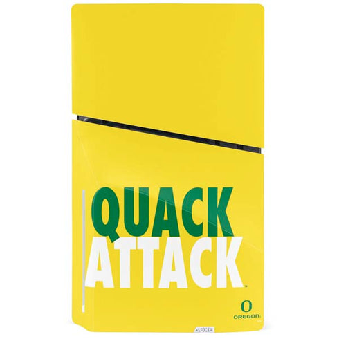 University of Oregon Quack Attack PS5 Slim Disk Console Skin