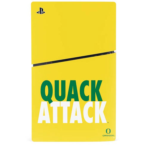 University of Oregon Quack Attack PS5 Slim Digital Edition Bundle Skin