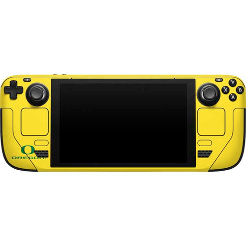 University of Oregon Quack Attack Steam Deck Handheld Gaming Computer Skin