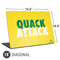 University of Oregon Quack Attack Universal Laptop 18in (14.6 x 10.6in) Skin