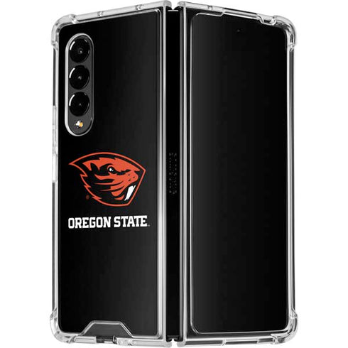 Oregon State University Beavers Galaxy Z Fold4 5G Clear Case