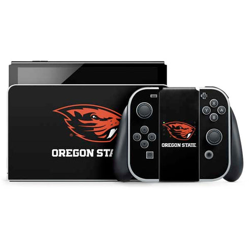 Oregon State University Beavers Nintendo Switch OLED (2021) Skin