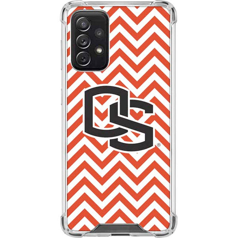 Oregon State University Chevron Galaxy A72 5G Clear Case