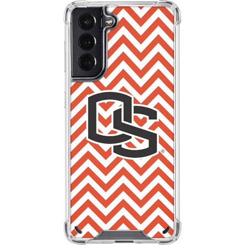Oregon State University Chevron Galaxy S21 5G Clear Case
