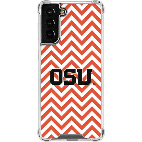 Oregon State University Chevron Galaxy S21 FE Clear Case