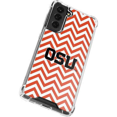 Oregon State University Chevron Galaxy S21 FE Clear Case