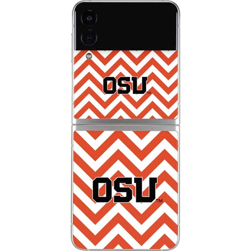 Oregon State University Chevron Galaxy Z Flip3 5G Skin