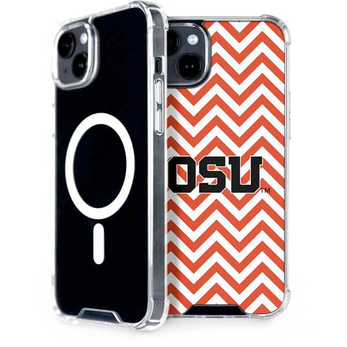 Oregon State University Chevron iPhone 15 Plus MagSafe Case