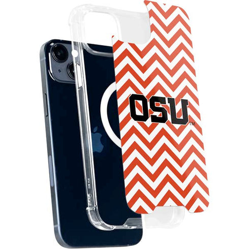 Oregon State University Chevron iPhone 15 Plus MagSafe Case