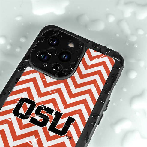 Oregon State University Chevron iPhone 14 Pro Max Waterproof Case