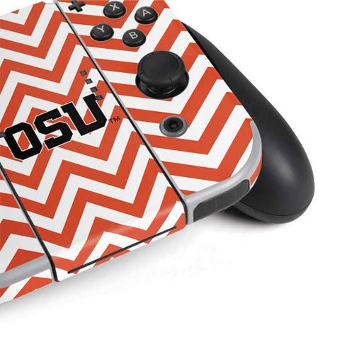 Oregon State University Chevron Nintendo Switch OLED (2021) Skin