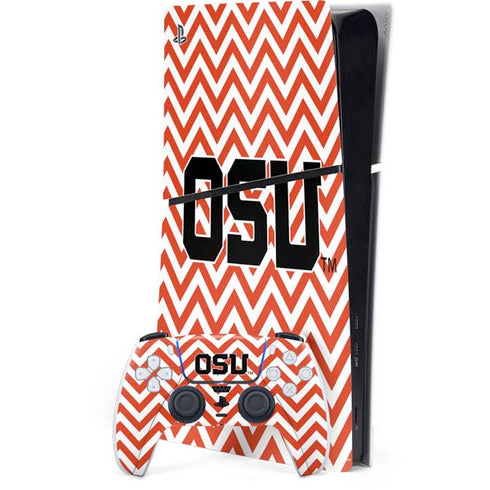 Oregon State University Chevron PS5 Slim Digital Edition Bundle Skin