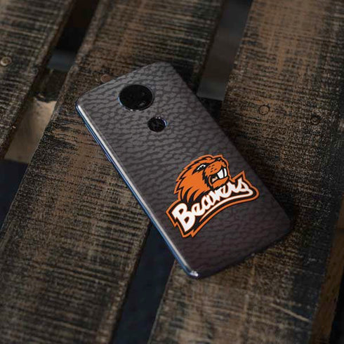 Oregon State University Logo Moto E5 Plus Skin
