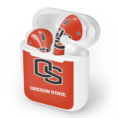Oregon State University Orange Apple AirPods Skin