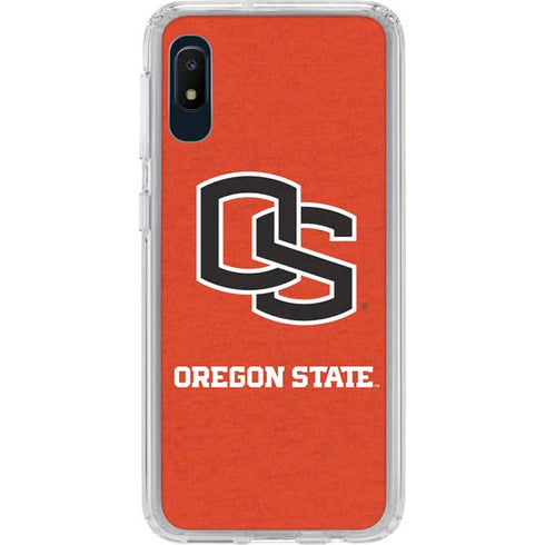 Oregon State University Orange Galaxy A10e Clear Case