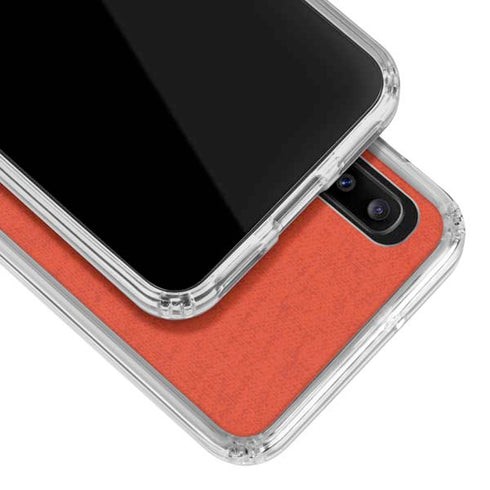 Oregon State University Orange Galaxy A20 Clear Case