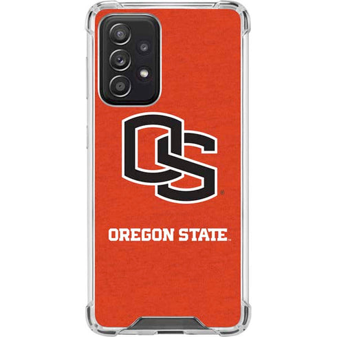 Oregon State University Orange Galaxy A52 5G Clear Case
