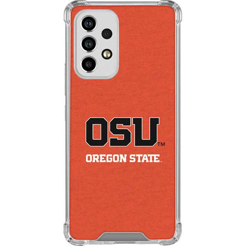 Oregon State University Orange Galaxy A53 5G Clear Case