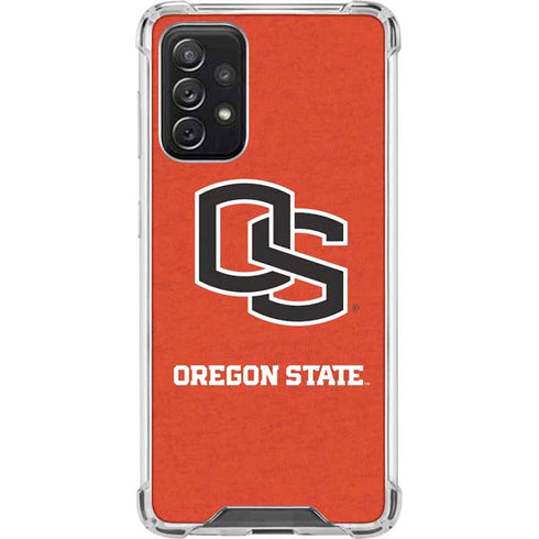 Oregon State University Orange Galaxy A72 5G Clear Case