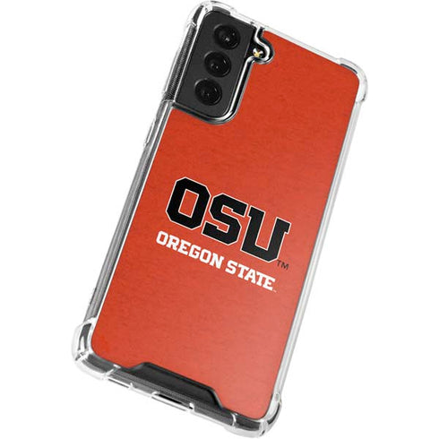 Oregon State University Orange Galaxy S22 Plus Clear Case