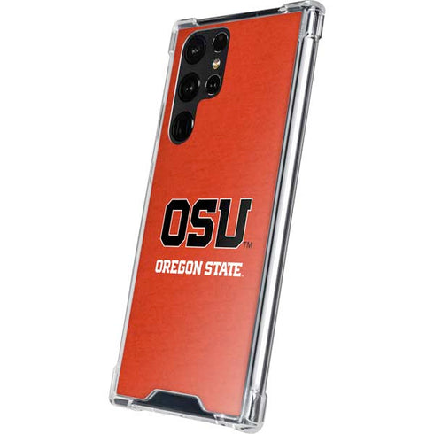 Oregon State University Orange Galaxy S22 Ultra Clear Case