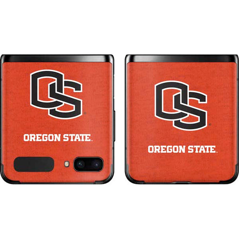 Oregon State University Orange Galaxy Z Flip Skin