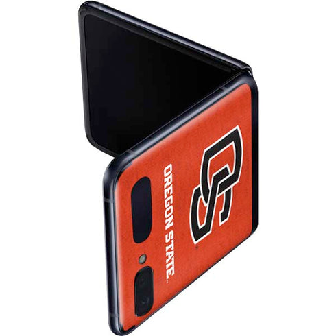 Oregon State University Orange Galaxy Z Flip Skin