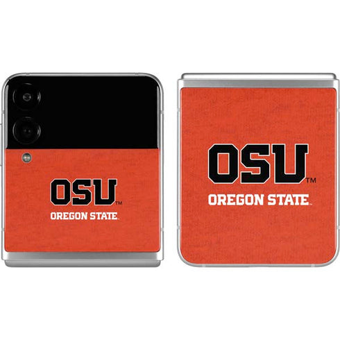 Oregon State University Orange Galaxy Z Flip4 5G Skin